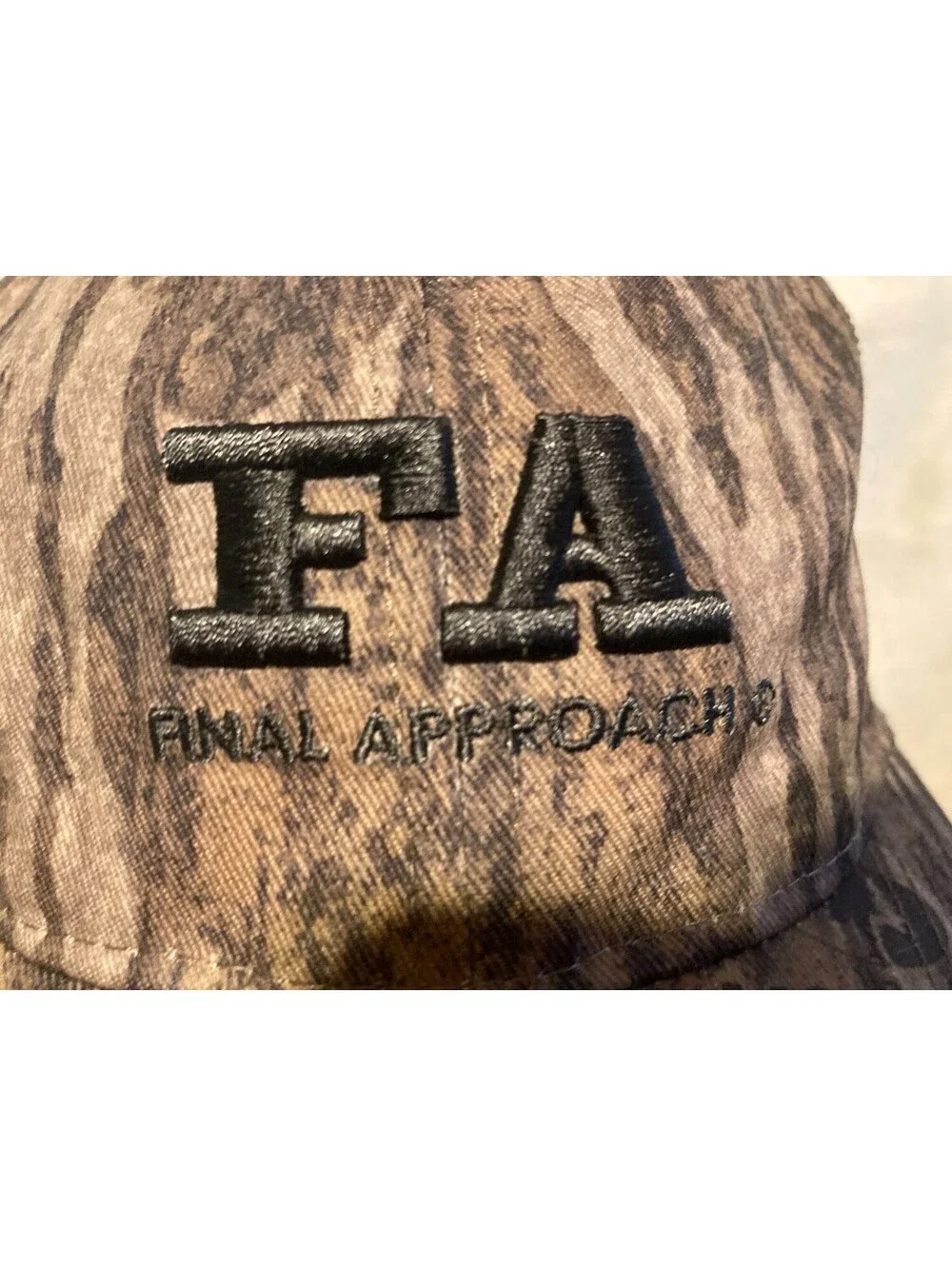Final Approach FA Mossy Oak Bottomland Camo Trucker Hat Snapback Mesh Hunting